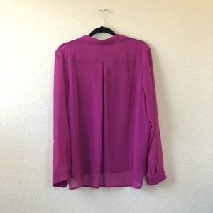 Shear button up blouse